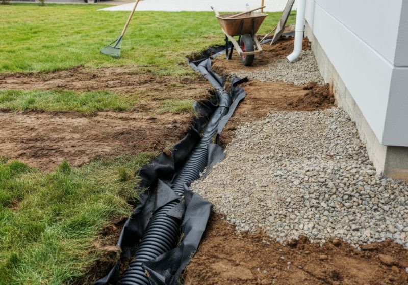 Local Residential Yard Drainage pros at work